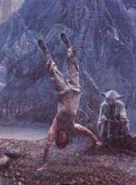 Luke Skywalker Handstand in Empire Strikes Back : StarWars