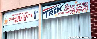 Congregate Meals sign.